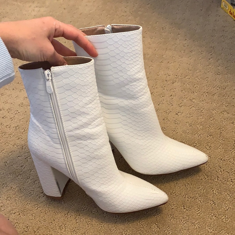 White booties
